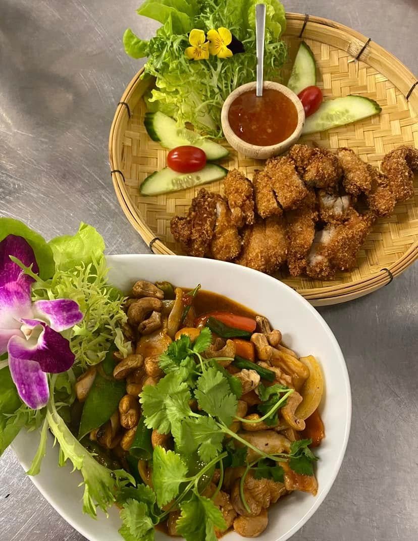 Poulet cajou & beignets
